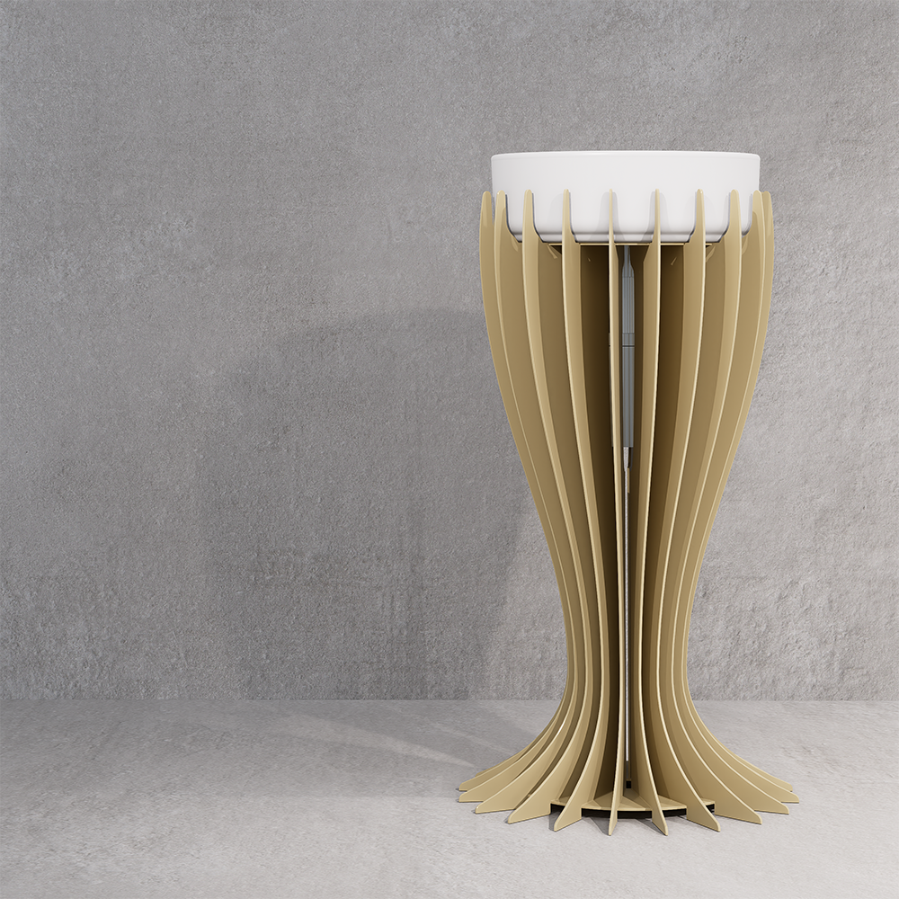 Bellatrix 45.90 Vanity - Coloured Aluminium