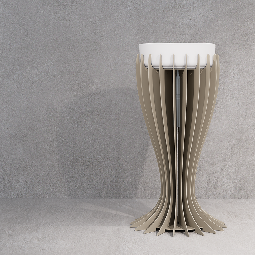 Bellatrix 45.90 Vanity - Coloured Aluminium
